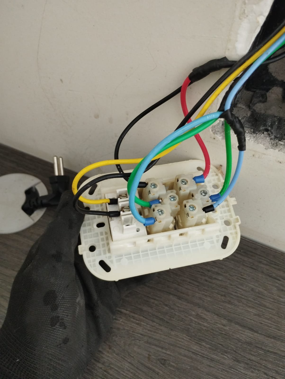 Ponto elétrico depois da correção